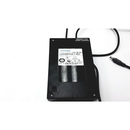 Black condor model msp-175a g display power supply with matte finish and coiled black cable for transport display power