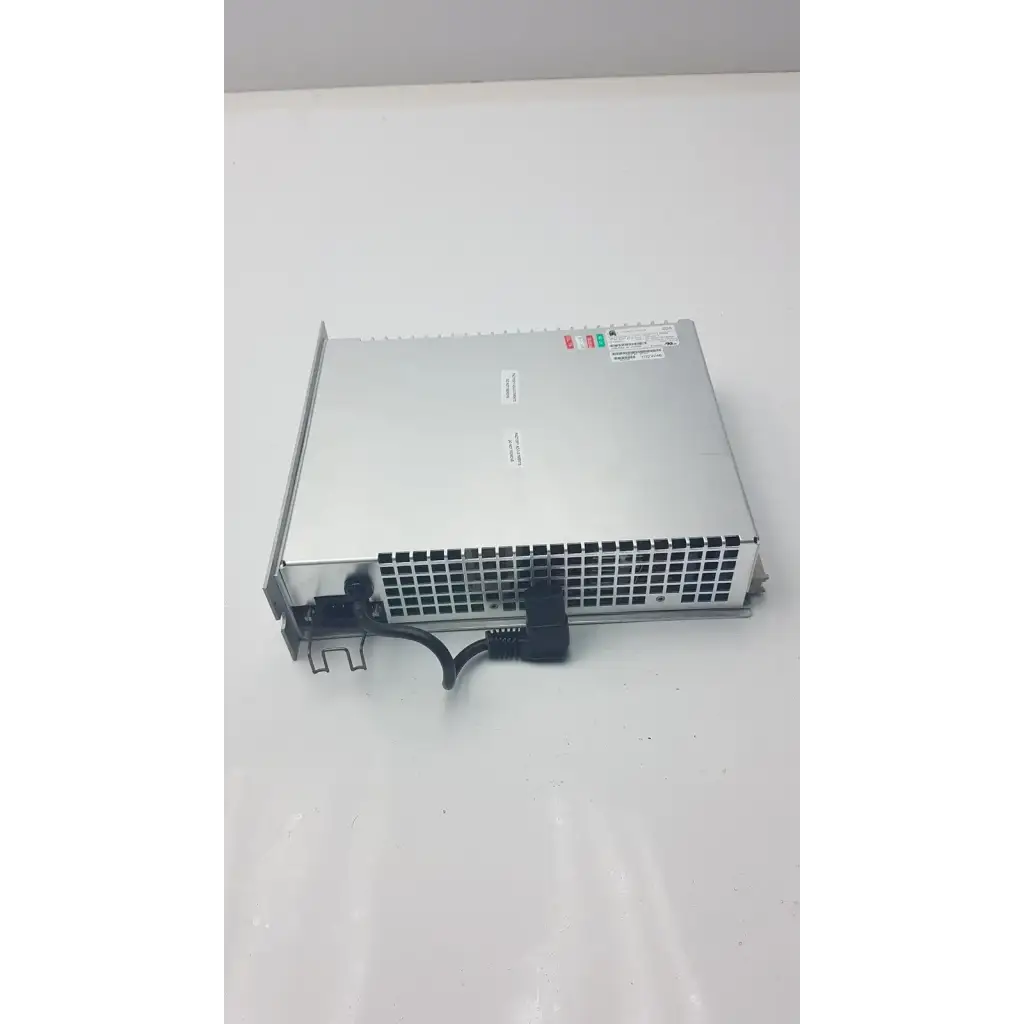 Silver metallic pro vingmed mitra dc power supply pe3159 with black ventilation grille and attached power cable