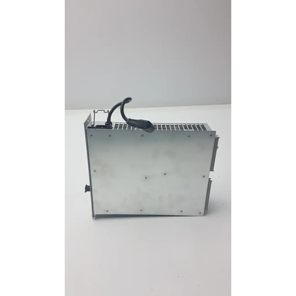 Silver metallic industrial mitra dc power supply pe3159 with black cable and ventilation grille for pro vingmed mitra