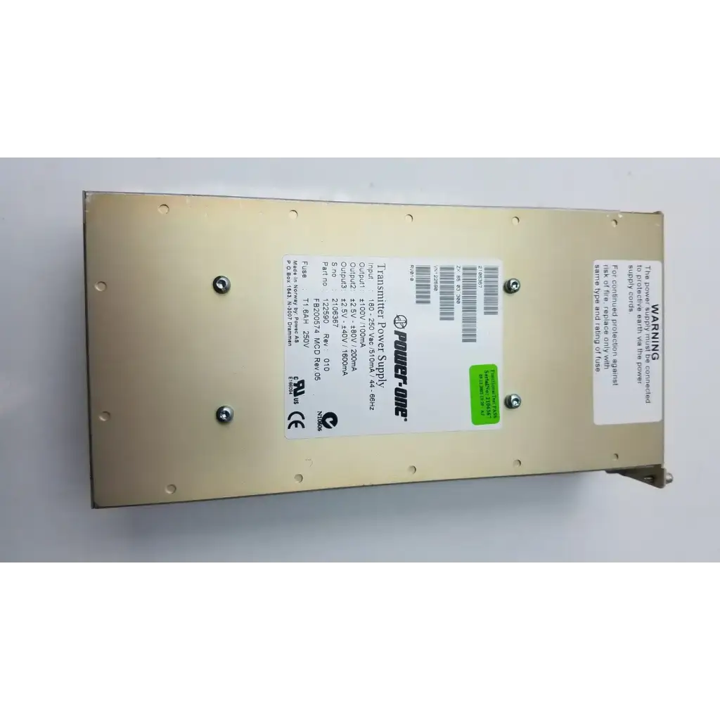 GE Vivid 7 Transimitter Power Supply P/N: 122590 REV: 010, FB200574 Ultrasound Power Supply, second-hand product photo 2