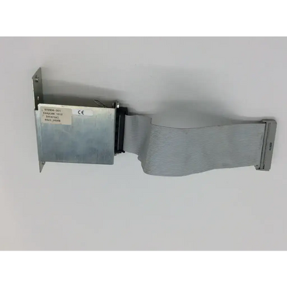 Gray flexible ribbon cable with metallic connector housing labeled sanyolan 1012 internal ce for genuine intermec easylan network adapter 10i2 3400e