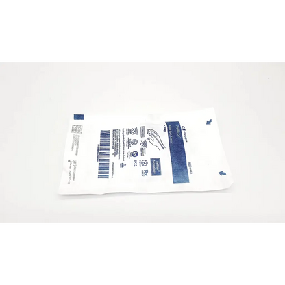 White plastic package with blue labeling and barcode for genuine nellcor ref maxa adult sp02 sensor 30kg