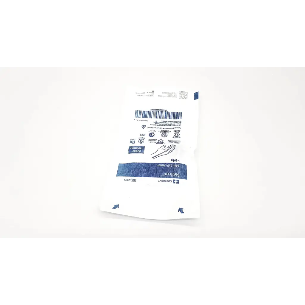 White sterile surgical glove package with blue branding for genuine nellcor ref maxa adult sp02 sensor 30kg