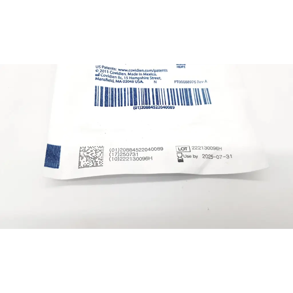 White plastic packaging with blue text and barcode for genuine nellcor ref maxa adult sp02 sensor 30kg medical product