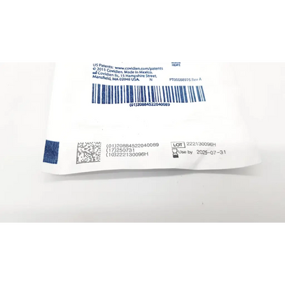 White plastic packaging with blue text and barcode for genuine nellcor ref maxa adult sp02 sensor 30kg medical product