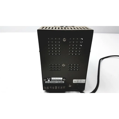 Black metal goldstar dc power supply gp 303 with ventilation slots and labeled terminals for reuse medical equipment