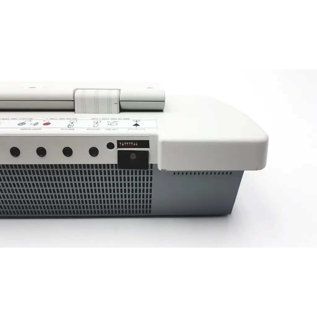 White and gray stadler gsi 61 clinical audiometer 1761-97xx with sleek modern control panel and indicator lights