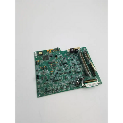 Green gsi fab analog board bbcb2-11 with various electronic components and connectors on printed circuit board