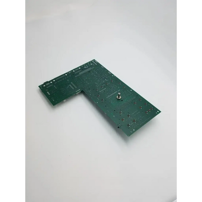 Green l-shaped gsi tympstar digital board with silver solder points and central metallic component digital board fab