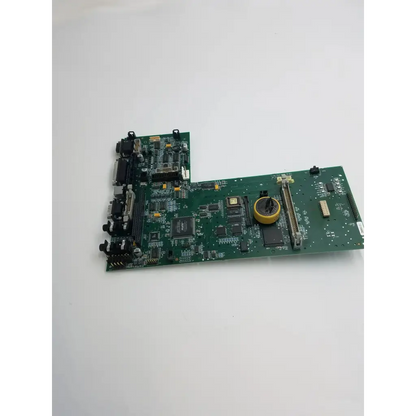 Green circuit board with electronic components and connectors showing gsi tympstar digital board fab 2000-0705 rev 4