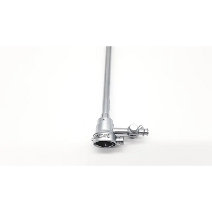 Silver metallic gynecare versapoint sheath da54-17 medical instrument with cylindrical shaft and articulated joint visible