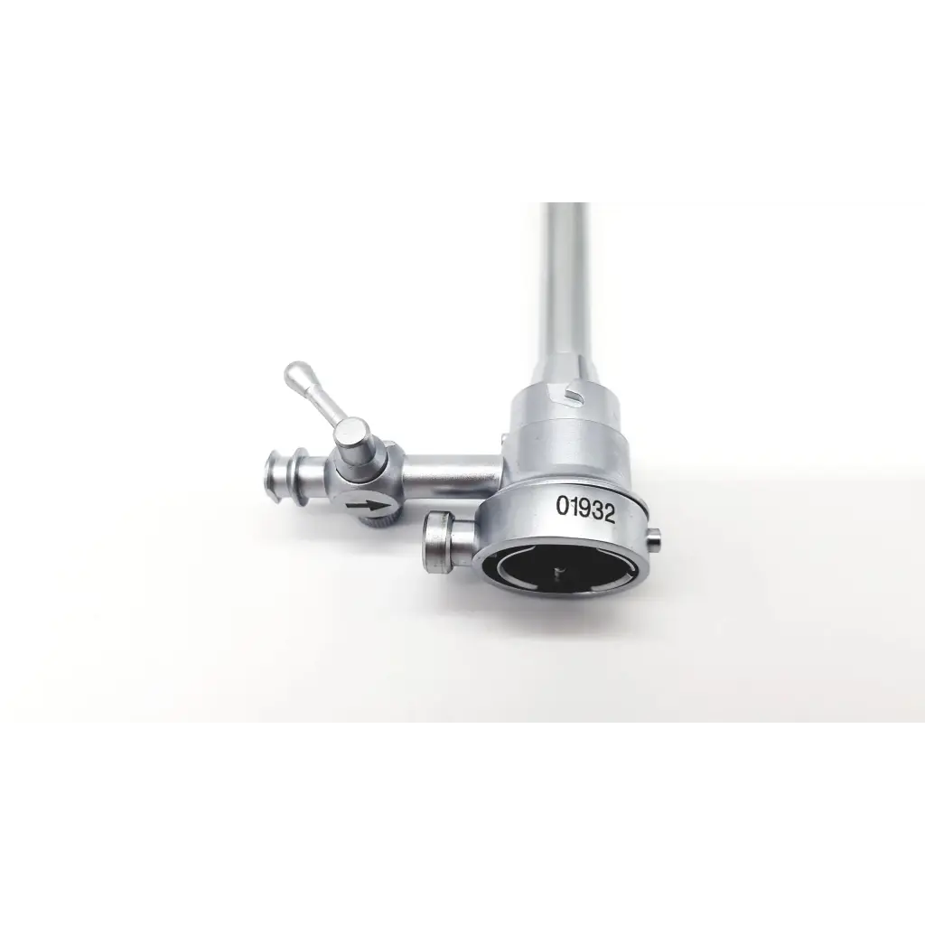 Silver gynecare versapoint sheath da54-17 surgical instrument with cylindrical shaft and engraved serial number 01932