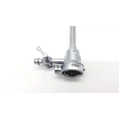 Silver gynecare versapoint sheath da54-17 surgical instrument with cylindrical shaft and engraved serial number 01932