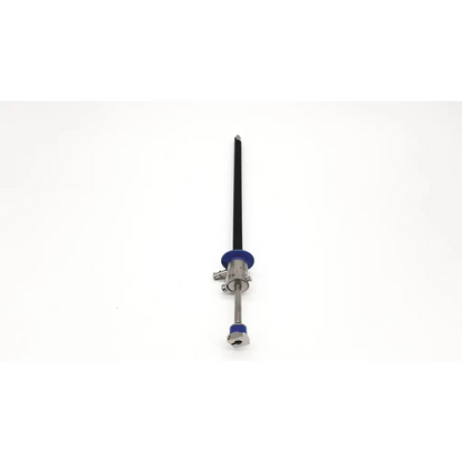 Silver gyrus acmi circon esrs-28 resectoscope with black shaft and blue accents on handle and tip surgical endoscope