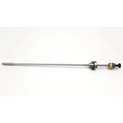 A sleek metallic gyrus acmi e163 23fr visual obturator with a long slender shaft and black-handled adjustment mechanism
