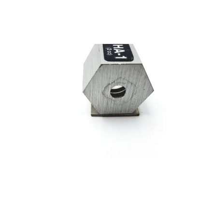 Silver hexagonal metal weight ha-1 with central hole for precise measurement in ha-1 2cc product
