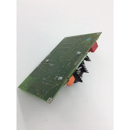Green rectangular circuit board with red connectors and black heat sinks for haag streit ophthalmometer 900 4 1149 3300