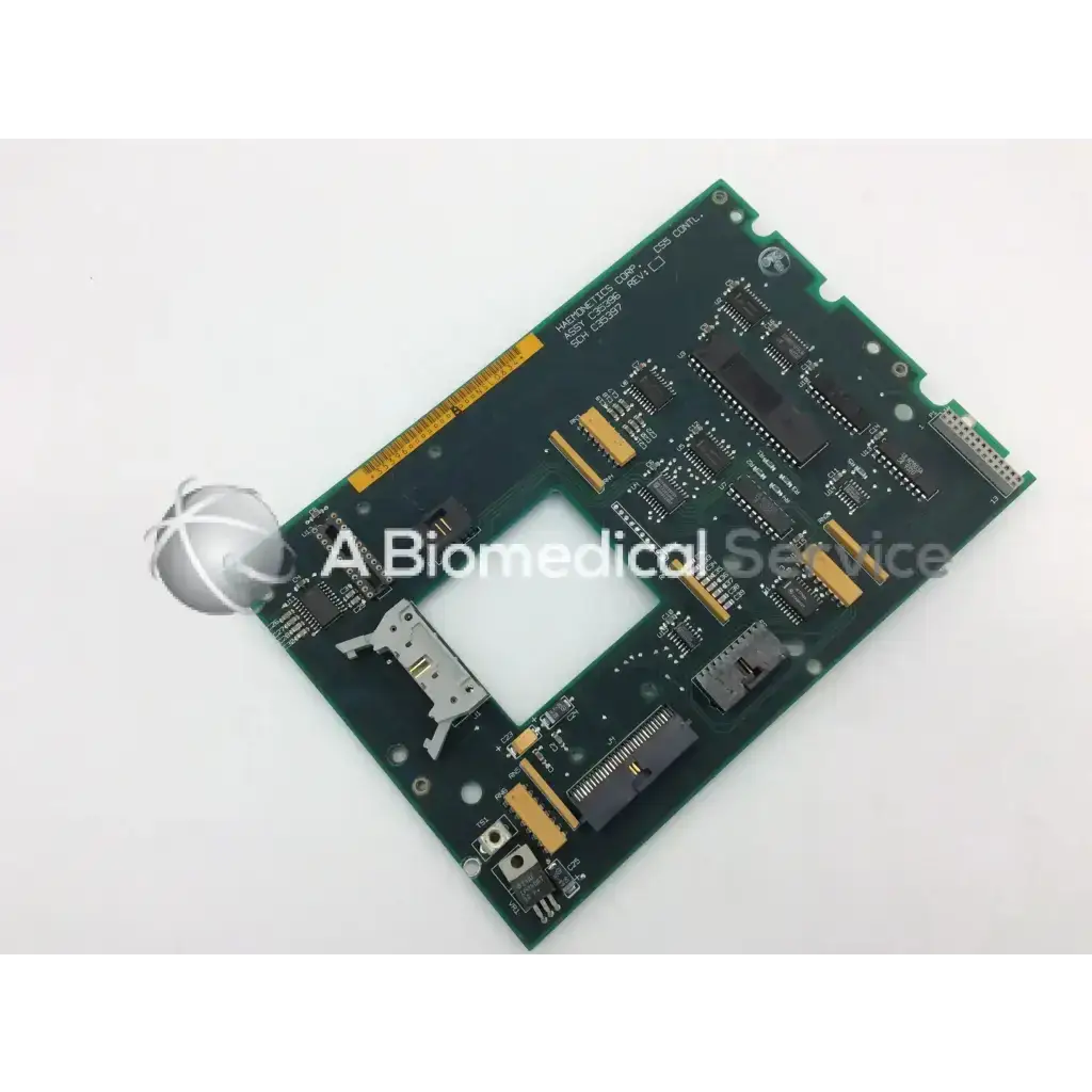 Haemonetics assy c35396 sch c35397 green circuit board with black integrated circuits and gold connectors
