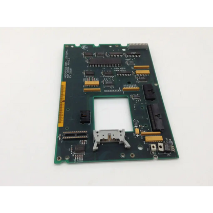 Green circuit board with black and gold electronic components for haemonetics c35396 sch c35397 cs5 control board