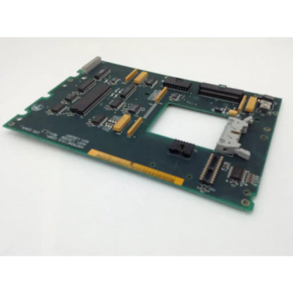 Green printed circuit board with black and yellow components for haemonetics c35396 sch c35397 cs5 control board