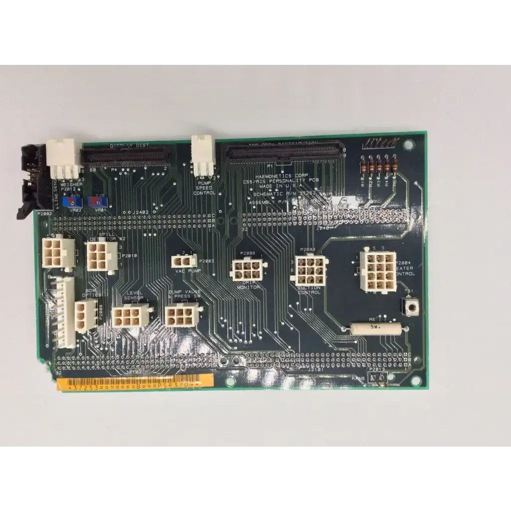 Haemonetics Corp. PCB SCHEMATIC P/N 37252 Board - Medical