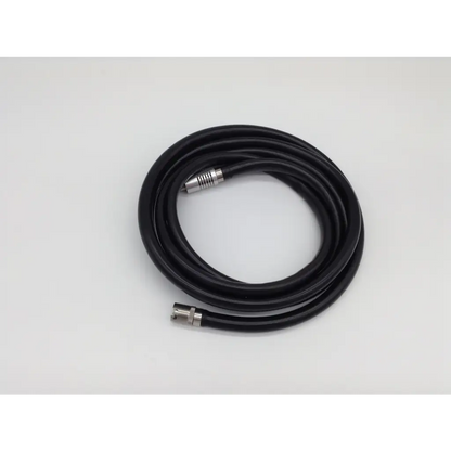 Black coiled cable with metallic connectors for hall 5053-13 driver 100 handpiece hose grip ad5-757 127231nj