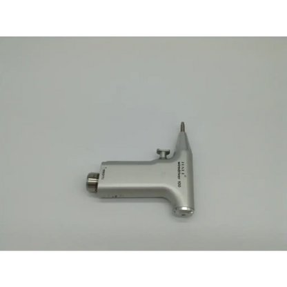 Silver-colored hall 5053-13 driver 100 surgical handpiece with metallic finish and engraved grip ad5-757 markings