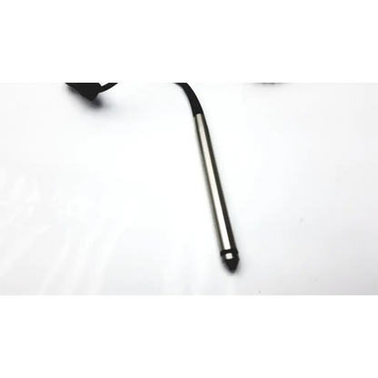 Hand held ws137872 scanteam barcode scanner with black and silver metallic stylus and rubberized grip for easy use