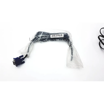 Black vga cable with blue connector wrapped in clear plastic for handheld 4620vae wireless bluetooth barcode scanner