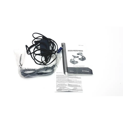 Black coiled power cord and adapter in clear plastic packaging for handheld 4620vae wireless bluetooth barcode scanner