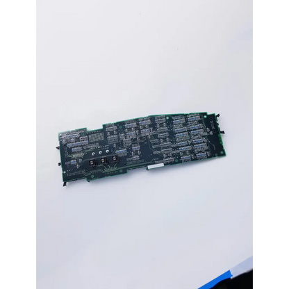 Green printed circuit board analog filter pcba with black integrated circuits and spacelabs mpc860 cpu for hark analog filter
