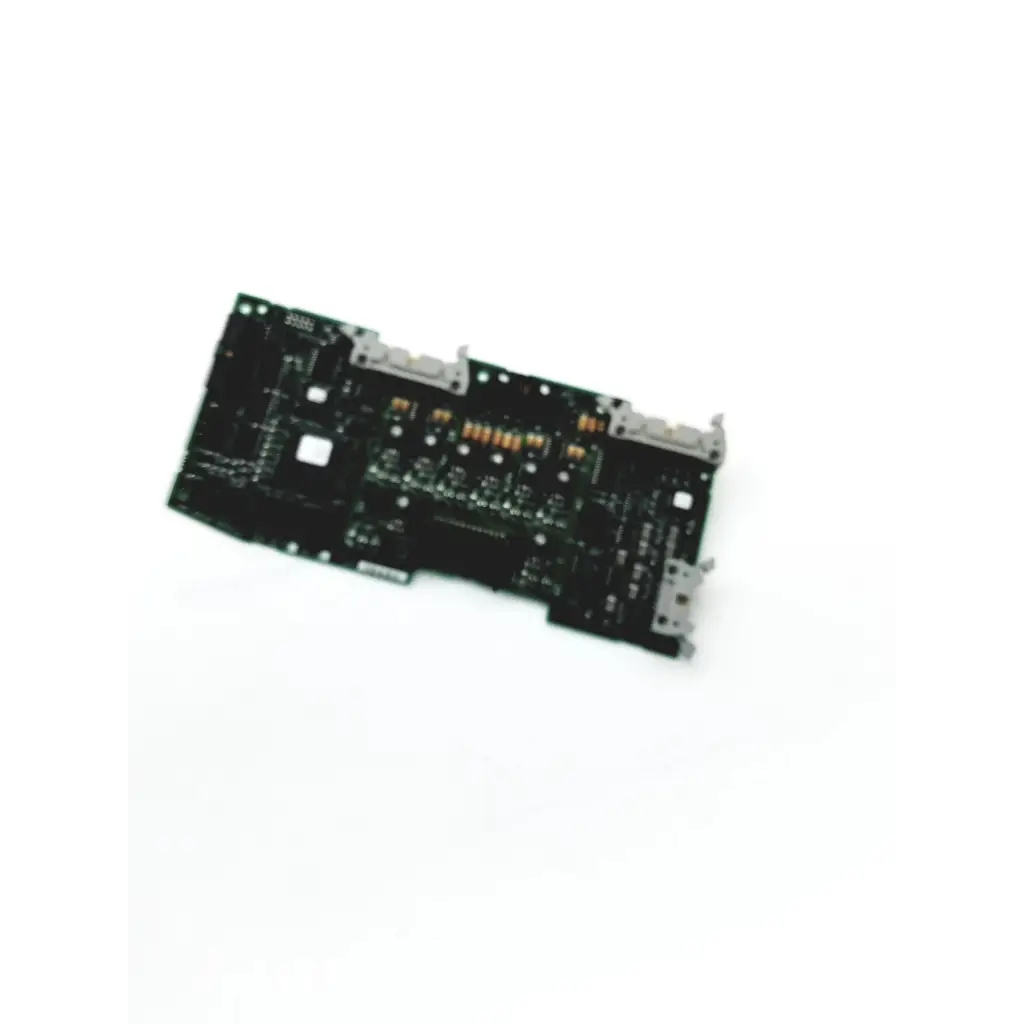 Black rectangular hark analog interface pcba with silver connectors and gold electronic components model 35130 rev b