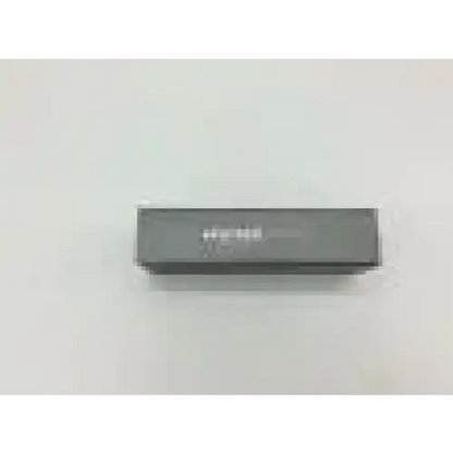 Dark gray rectangular heine small fiber optic led laryngoscope battery handle with subtle white text on top surface