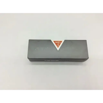 Black rectangular fiber optic laryngoscope handle with white and orange triangular logo standard fiber optic Heine F-008.22.860