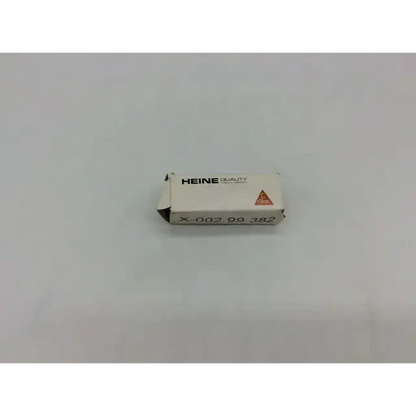 White rectangular heine nimh rechargeable battery box with black text heine quality and model number x 002 99 382