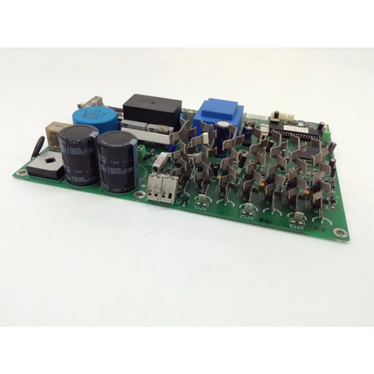 Green heraeus sepatech main pcb board with black blue and silver electronic components for precise control systems
