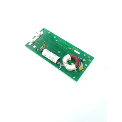 Green high voltage laser board uniphase with white and red components for biomedical service and responsible electronics recycling replacement parts