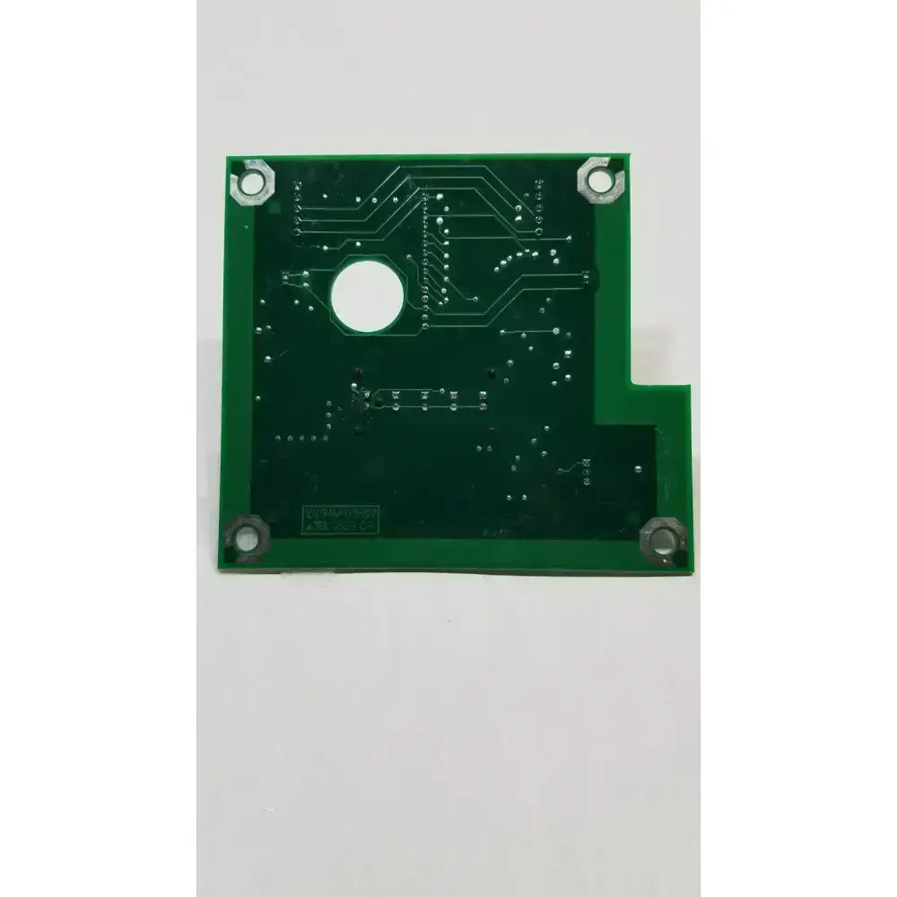 Green hill-rom 2001 light relay control mother board with white conductive traces and silver mounting holes