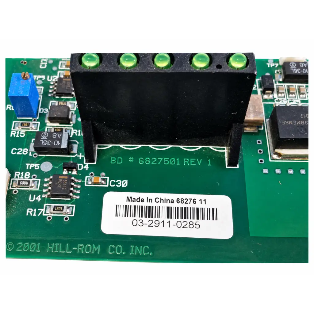 Hill-Rom 68276-11 Light Relay Control Mother Board