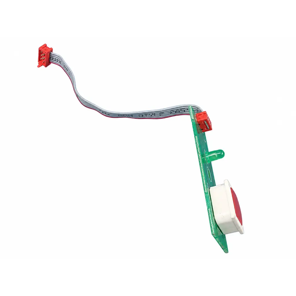 Hill-rom totalcare nurse call button pcb switch assembly green push button with red white actuator and orange connectors