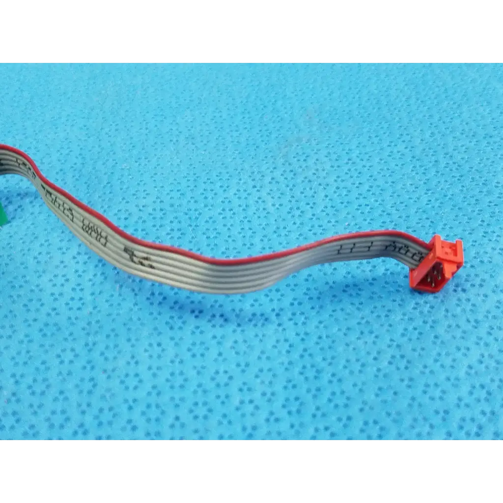 Hill-rom totalcare nurse call button pcb switch assembly with gray flexible ribbon cable red edge and orange connector