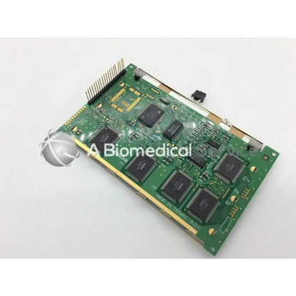 Hitachi LMG7420PLFC-X lcd screen display panel with green circuit board black integrated circuits and made in Taiwan marking