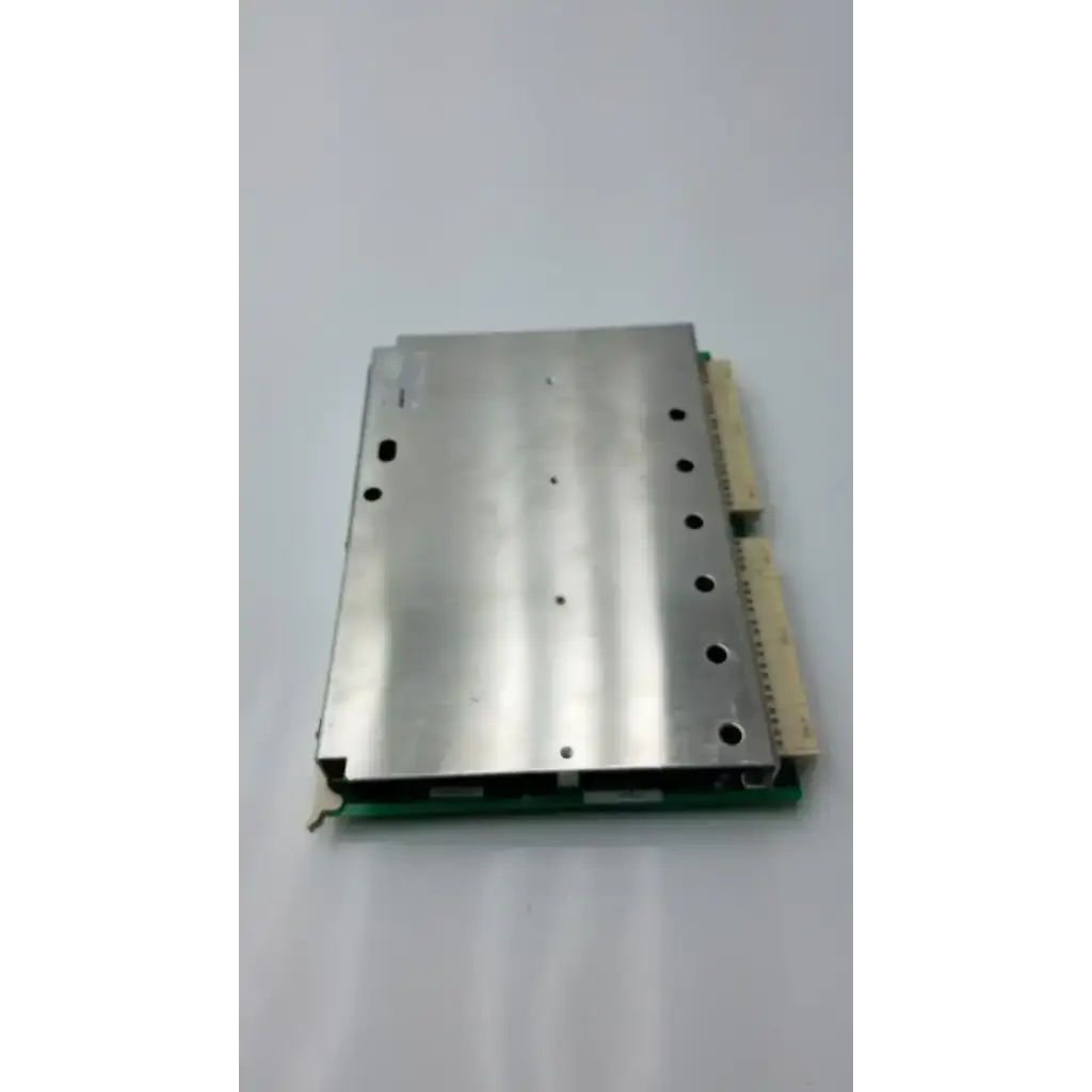 Silver metallic power board with beige connector ports and green circuit board for hitachi ultrasound eub-6500