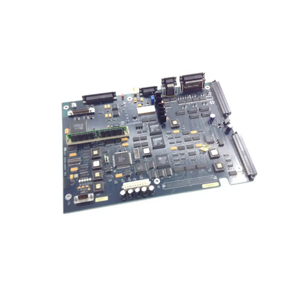 Dark blue printed circuit board with electronic components and connectors in hp genebeam g2500-80001 product