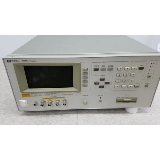 Gray hp 8364a precision oscilloscope with numeric keypad and multiple bnc connectors for hewlett packard precision lcr meter use