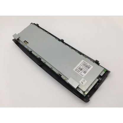 Black plastic housing with silver circuit board and white label of hp laserjet 4345mfp panel control assembly cb425-60127