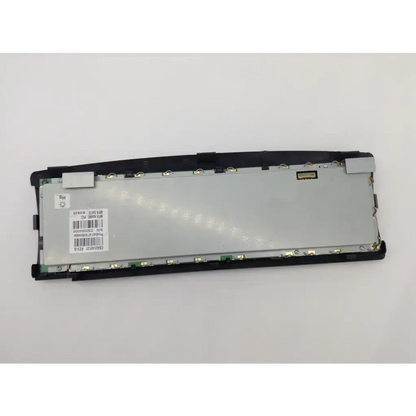 Back side of black and silver matte hp laserjet 4345mfp panel control assembly cb425-60127 with visible screws and connectors