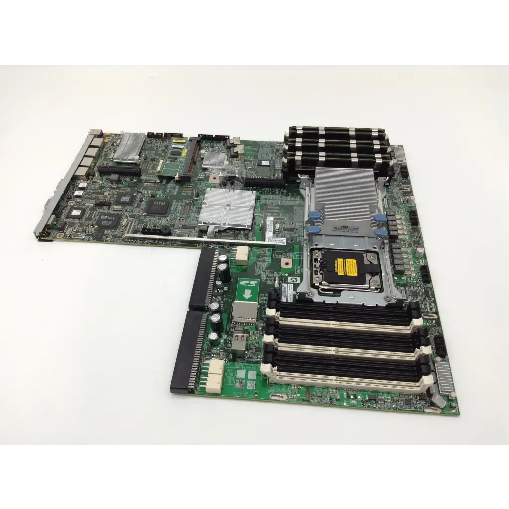 Green hp proliant dl360 g7 motherboard with black ram sticks and silver heat sinks compatible with ep527800aa ultrasound a5sv ssd-a5