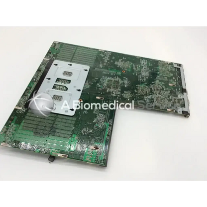 Green proliant dl360 g7 system board with silver metal heat sink and electronic components bbce6-4 model view