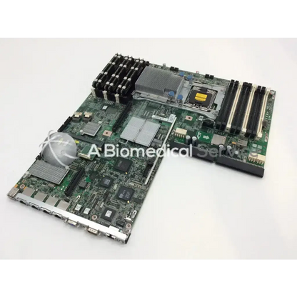 Hp proliant dl360 g7 system board bbce6-4 green motherboard with black silver components and multiple ram slots